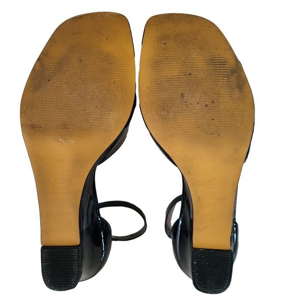 ROS HOMMERSON Black Patent Ankle Strap Shoe 7.5W - Picture 5 of 5